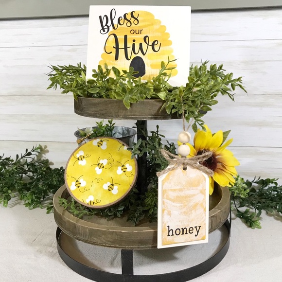 Accents Bee Decor Tier Tray Farmhouse Kitchen Decor Poshmark